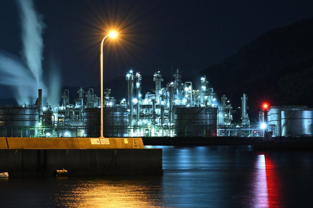 大竹市工場夜景